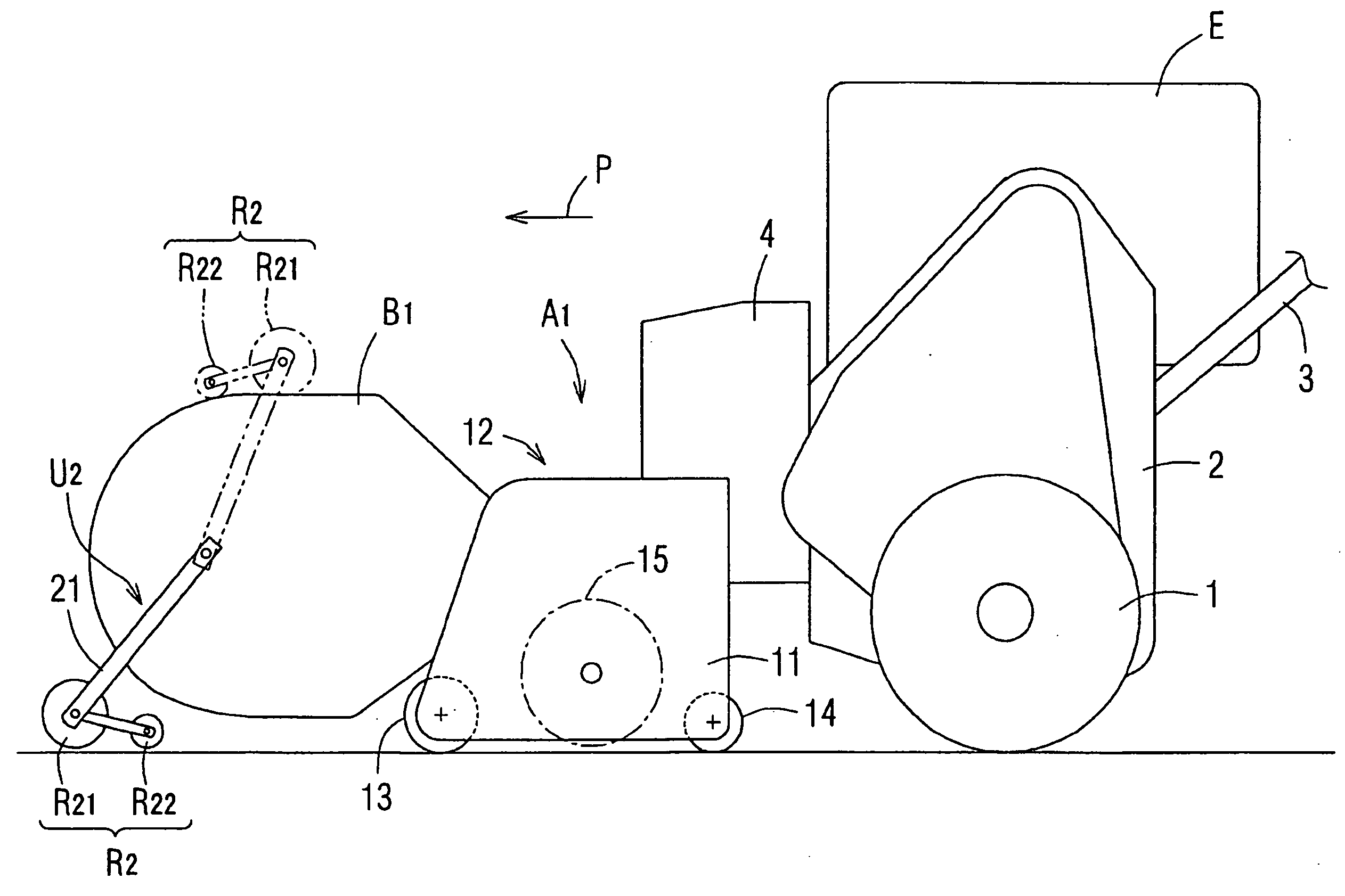 Lawn Mower and Droplet Wiping Roller Unit