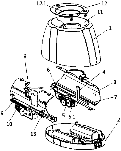 An interactive ball game automatic launching device for pets