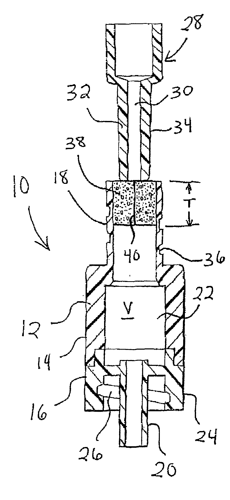 Luer activated device with compressible valve element