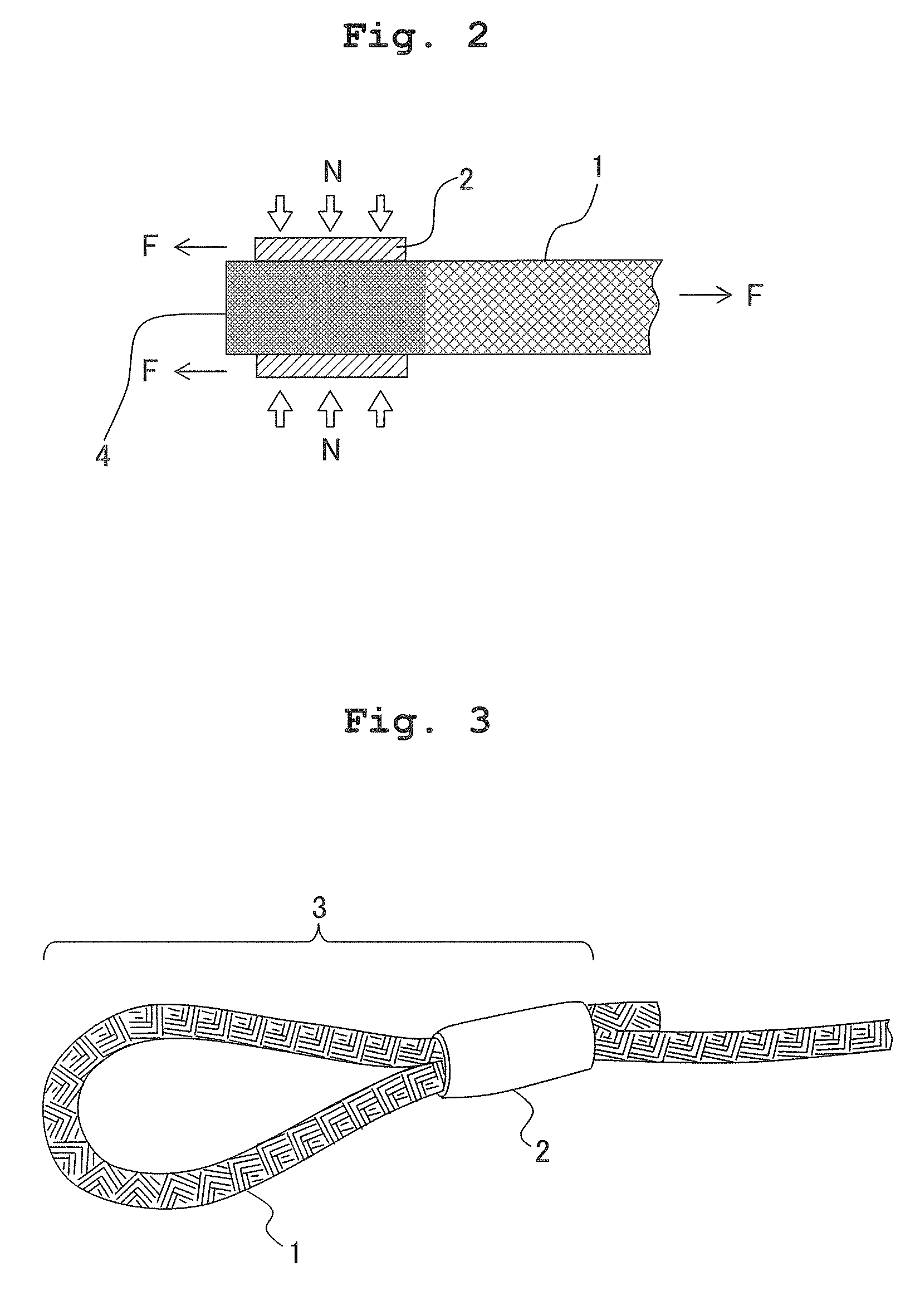 Synthetic fiber rope member, overhead door having the same and method for producing rope member