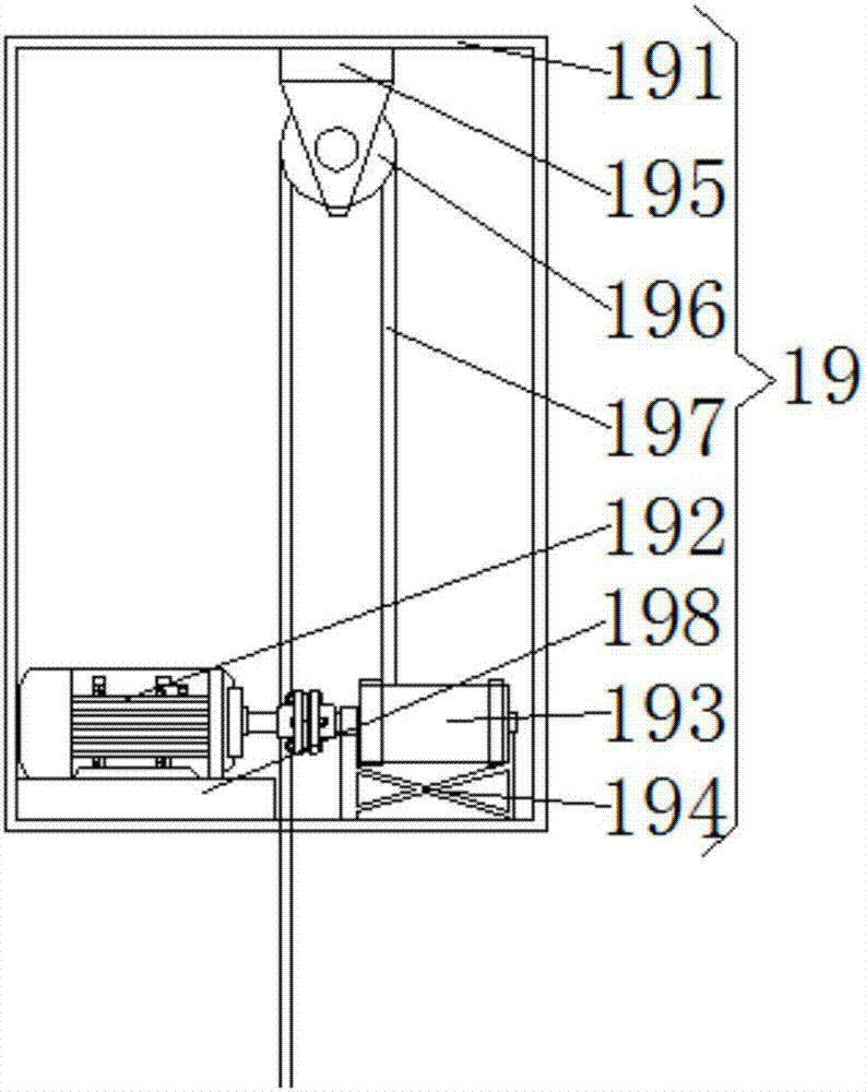 Small-sized hoisting and conveying device for municipal garden civil construction