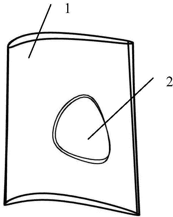 Geometry repair method for damaged area of complex curved surface part