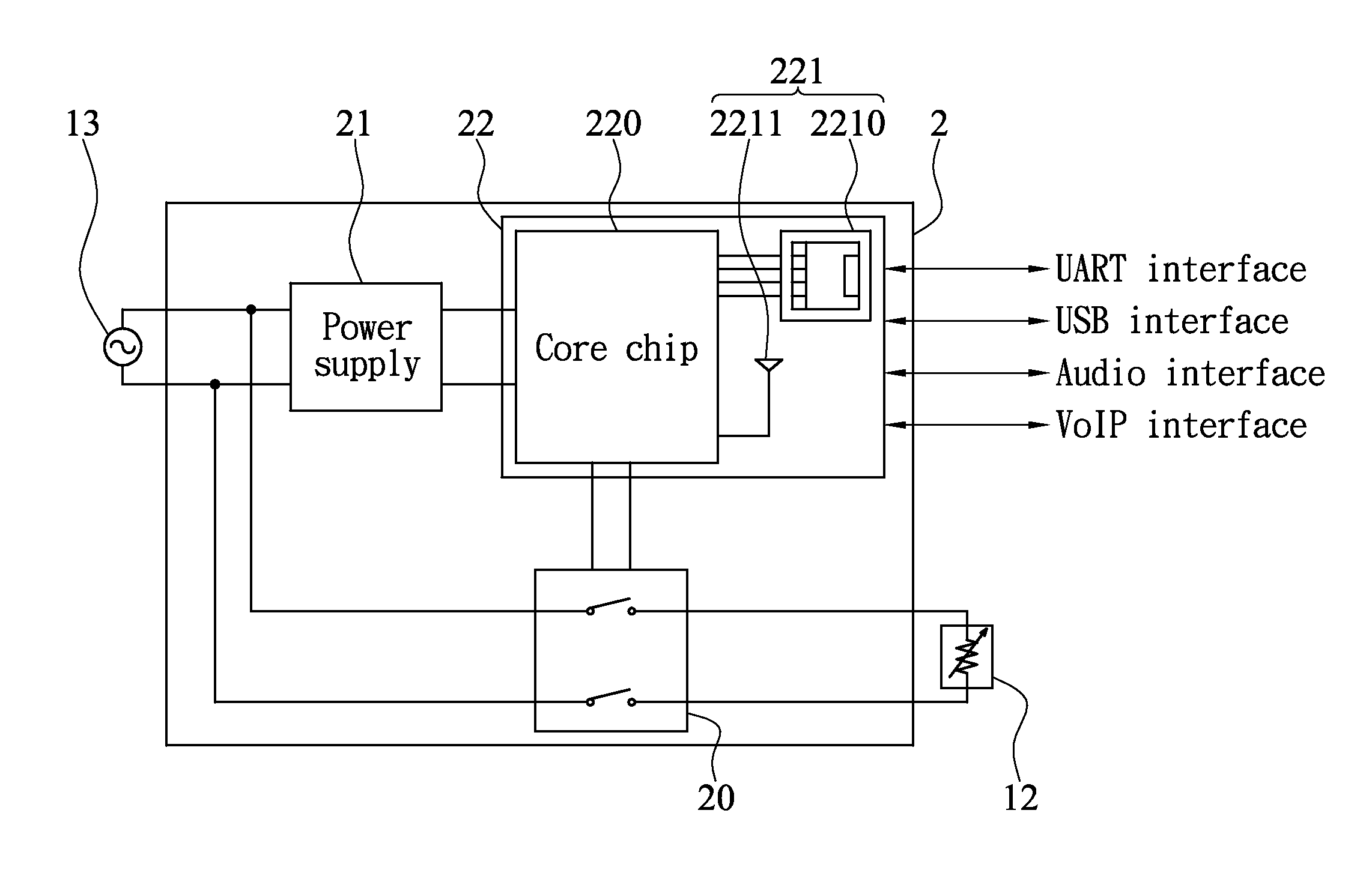 Network power control module