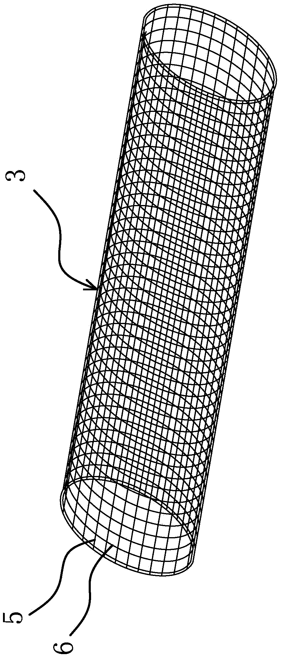 Plastic composite pipe of nonmetal framework