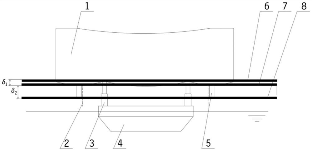 Pose monitoring method suitable for floating support installation jacking plane and butt joint plane