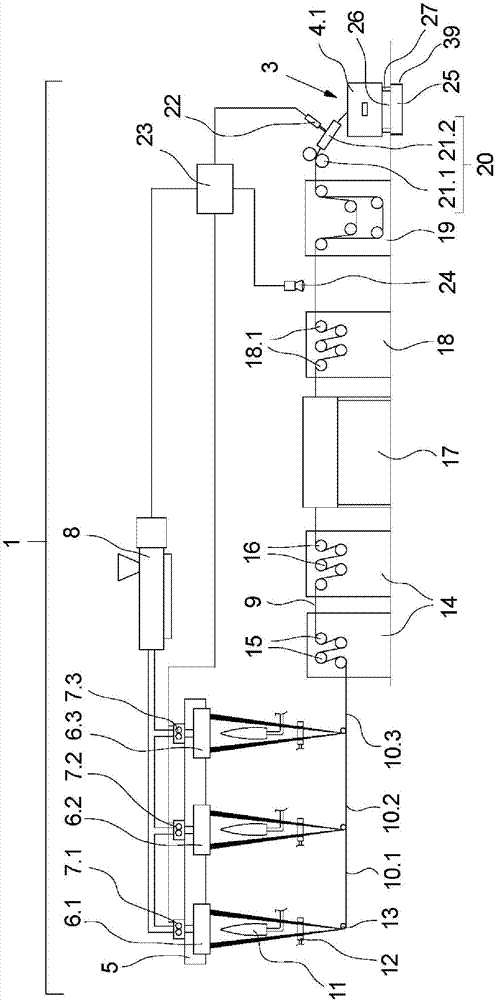 Method and device for the production of synthetic staple fibers