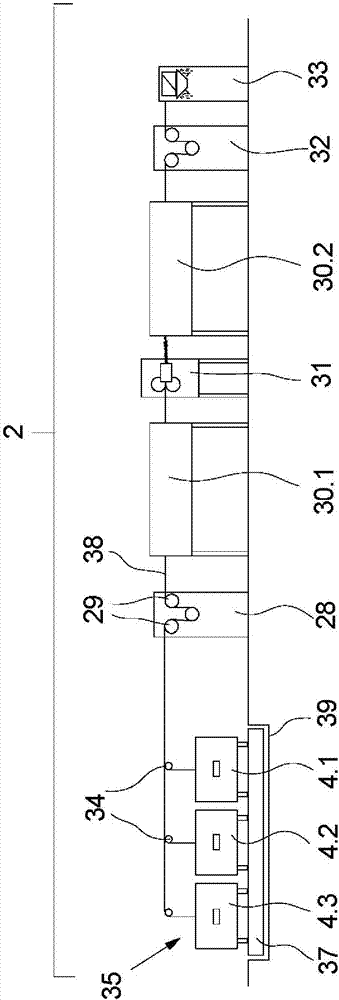 Method and device for the production of synthetic staple fibers