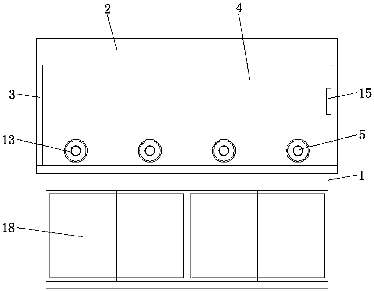 Fume cupboard for biological medicine