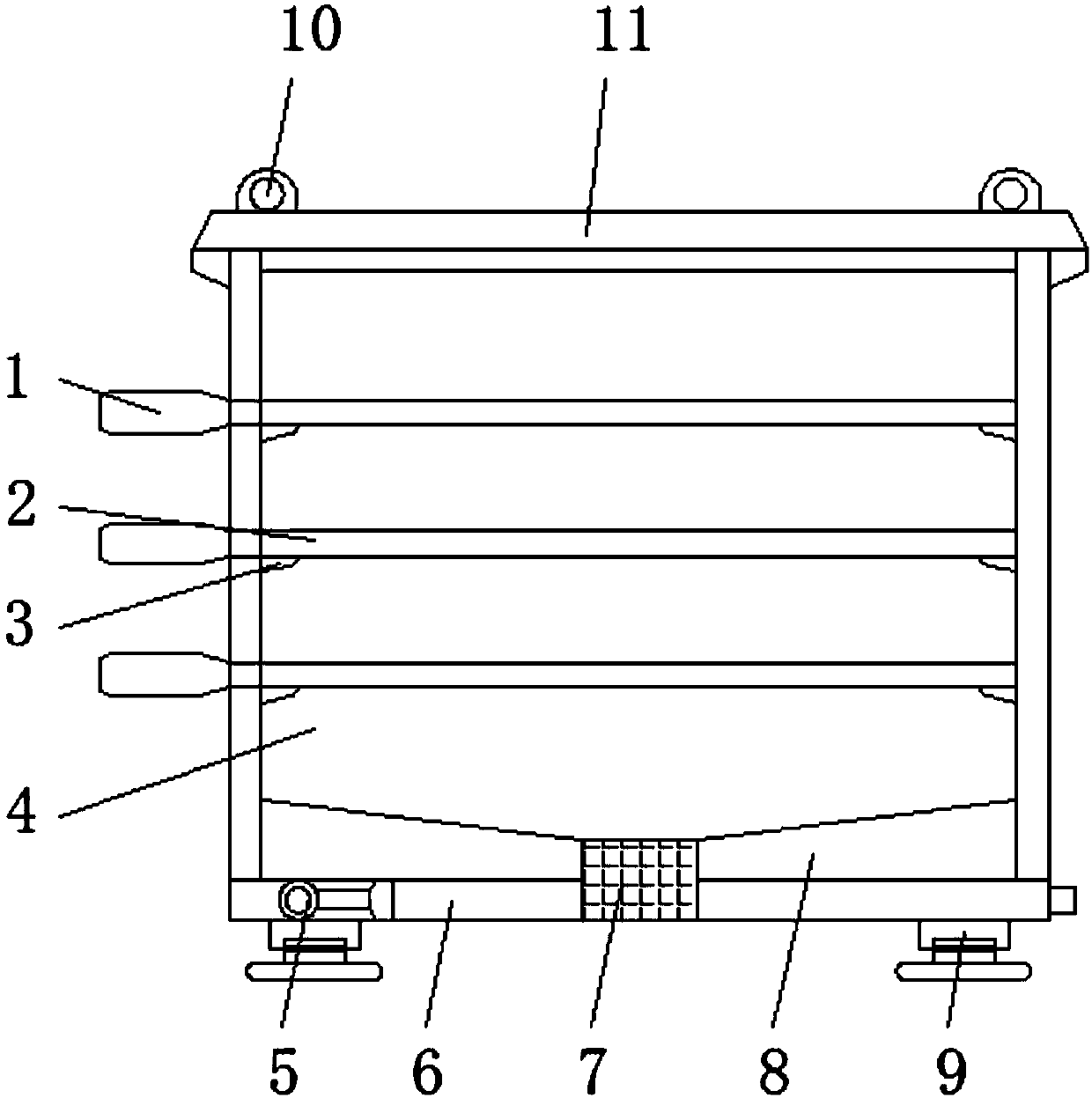 Rice hull carbonization device