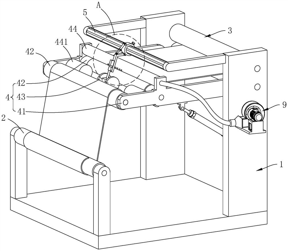 Hot rolling device and hot rolling process for producing filter cloth