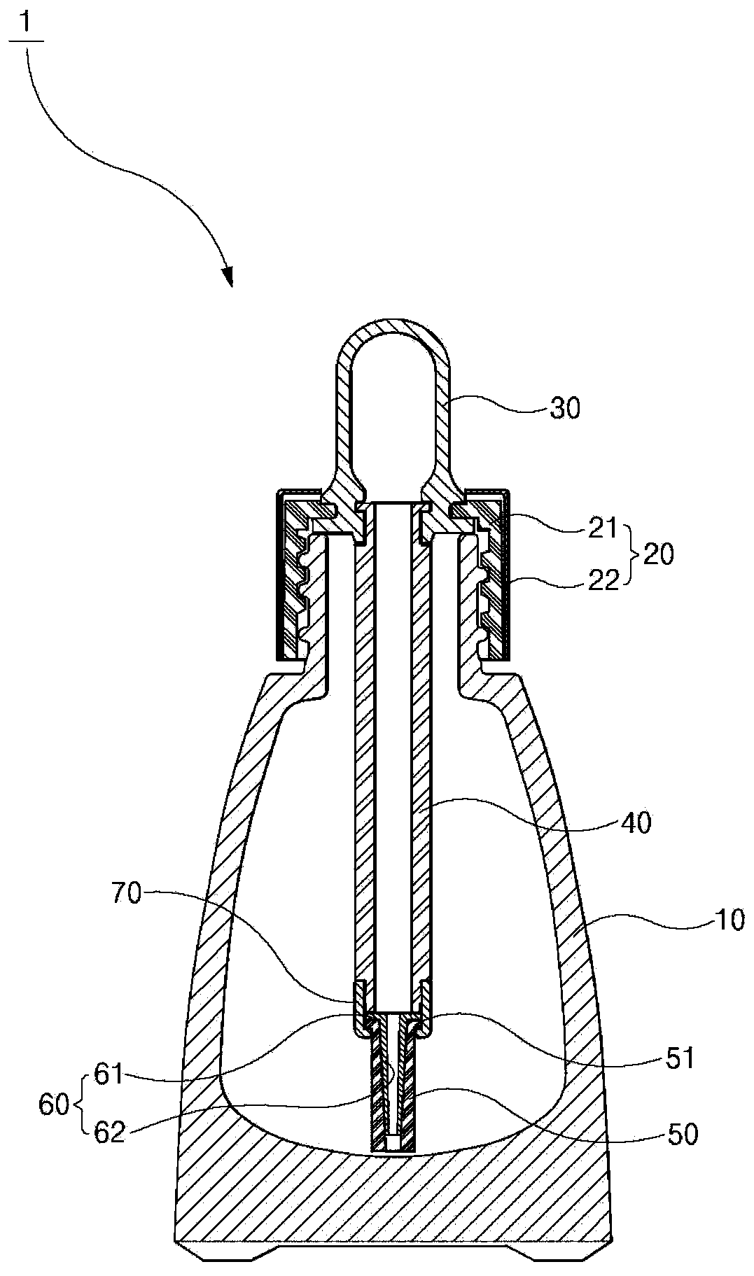 Pipette unit for cosmetics and cosmetic container having the same