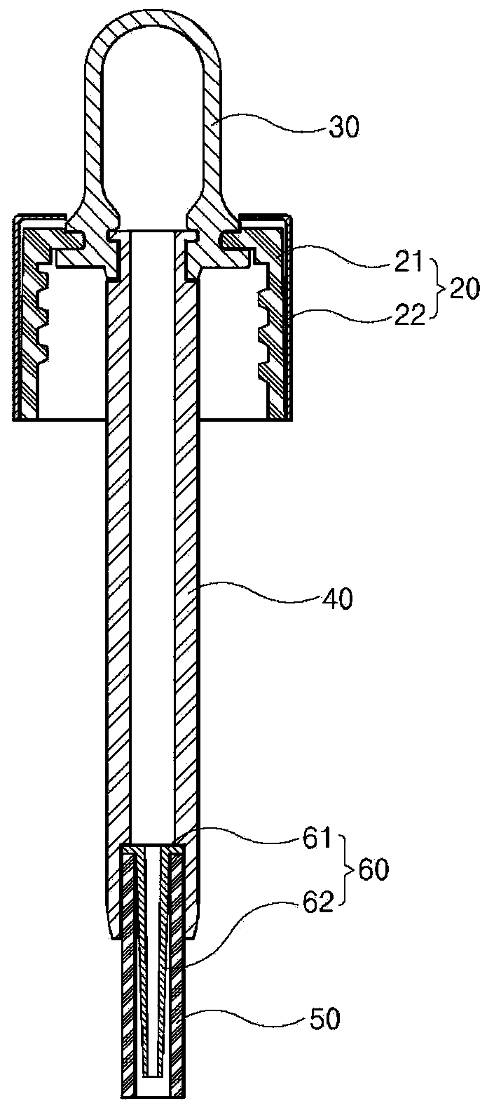 Pipette unit for cosmetics and cosmetic container having the same