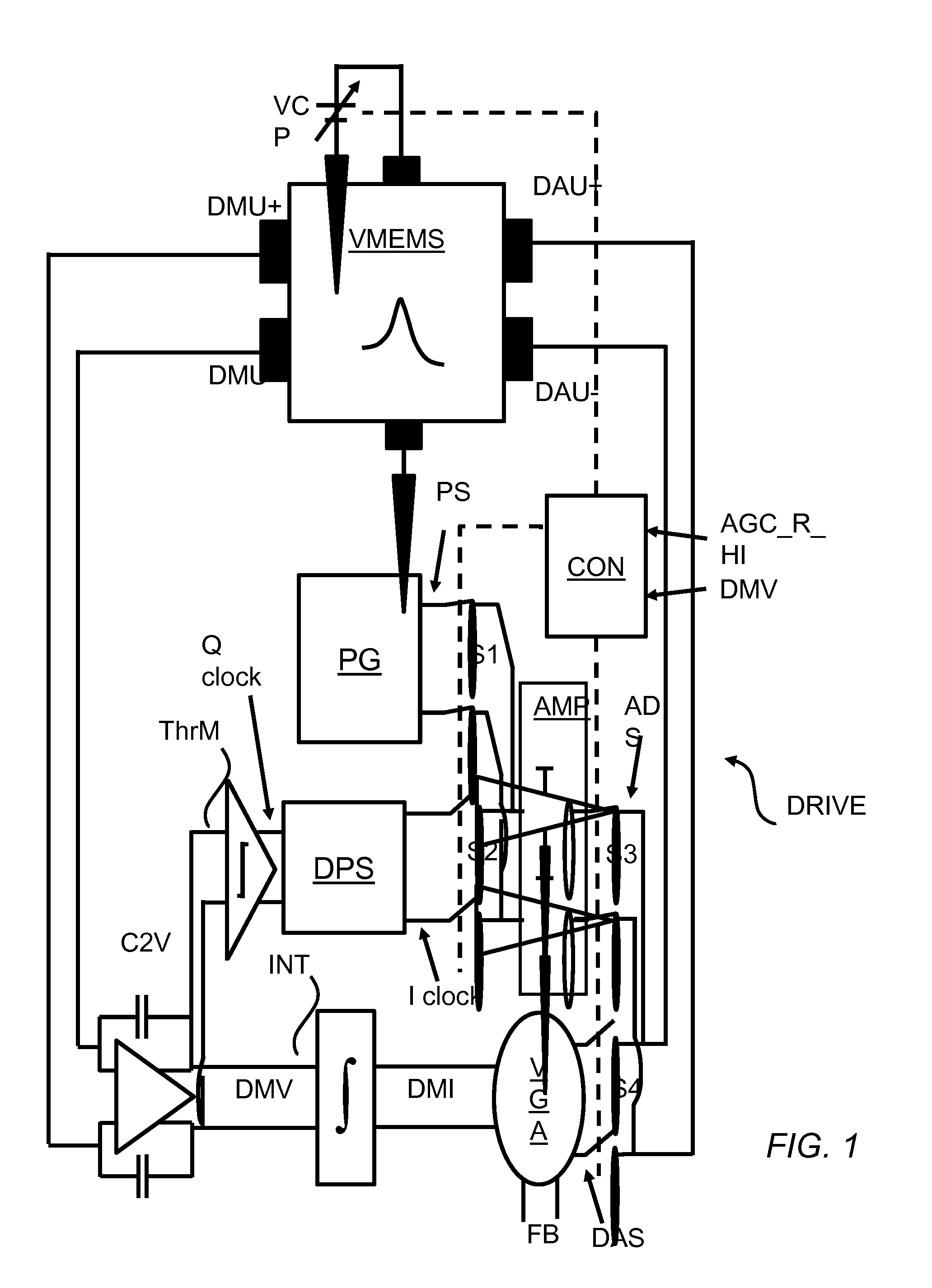 Drive circuitry and method for a vibration gyroscope