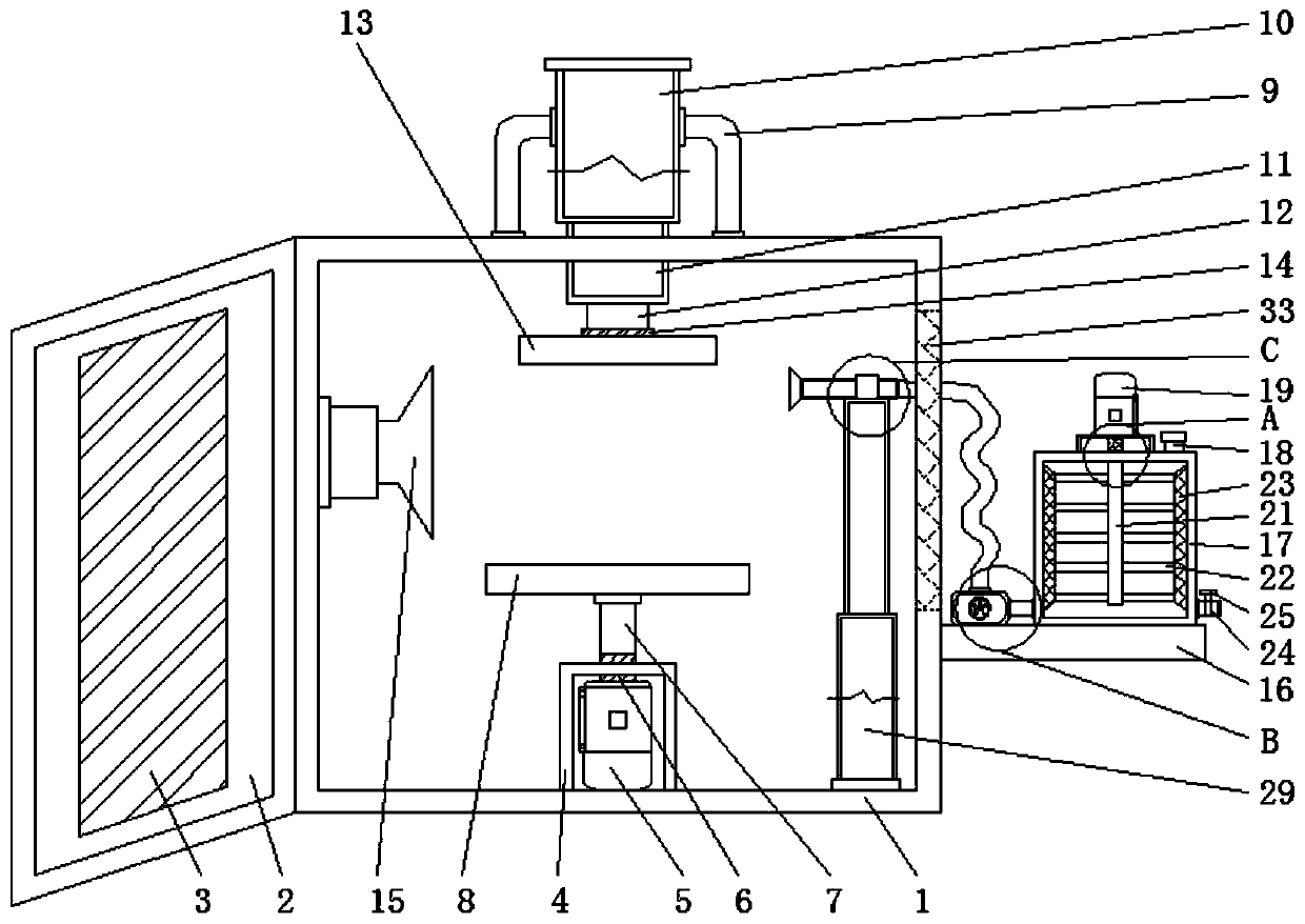 Coating device with function of cleaning stuff canister