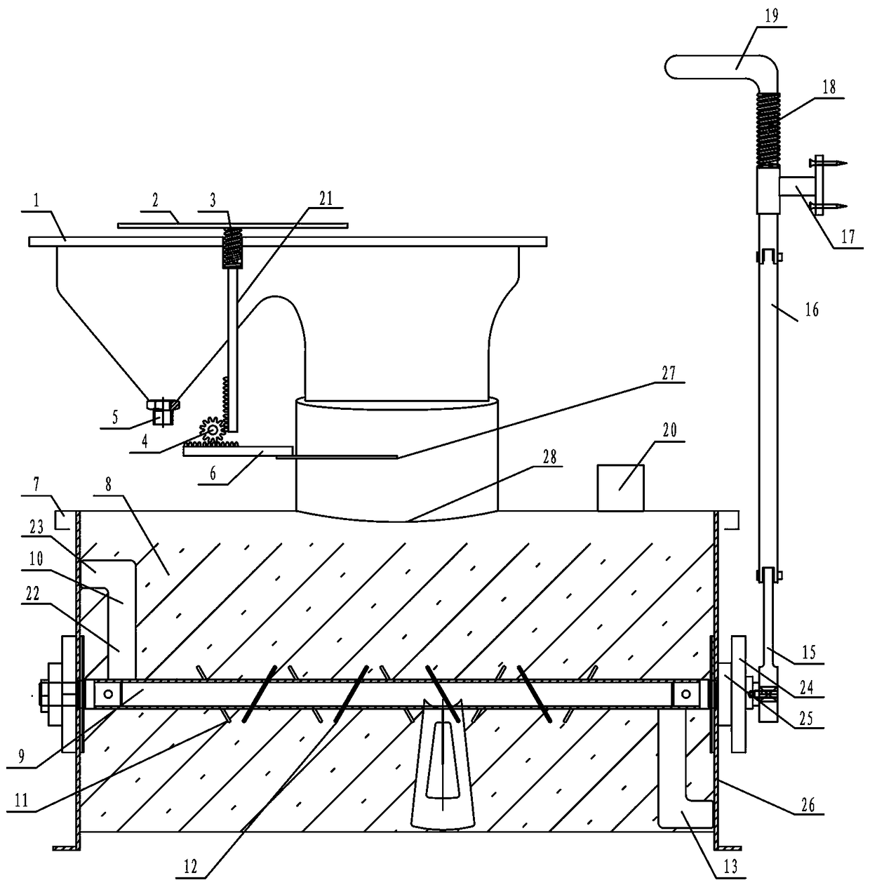 Waterless degradation box and rural home-use ecological energy-saving toilet