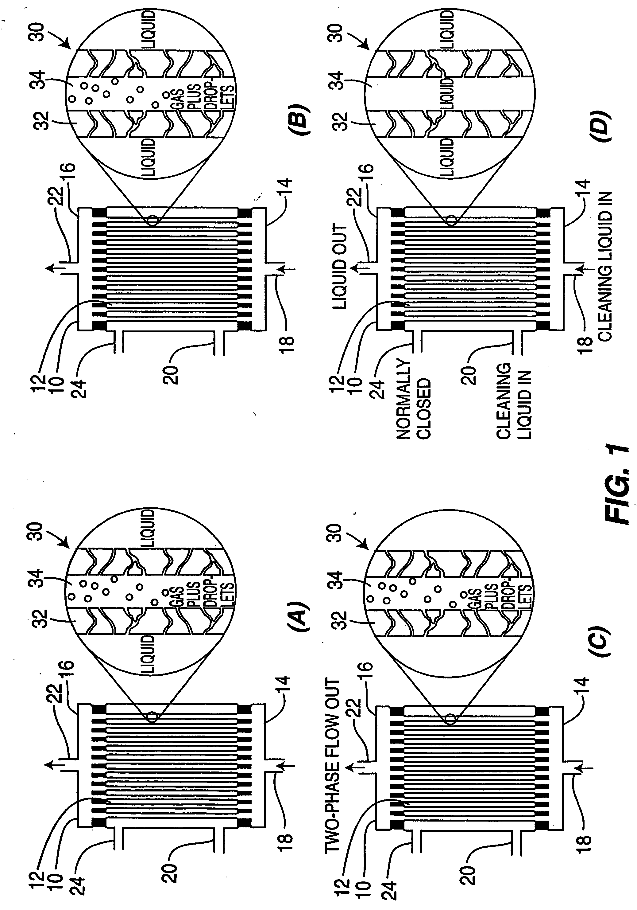 Method for cleaning hollow tubing and fibers