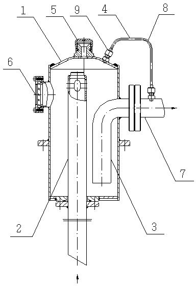 Special suction device for thin oil lubricating equipment