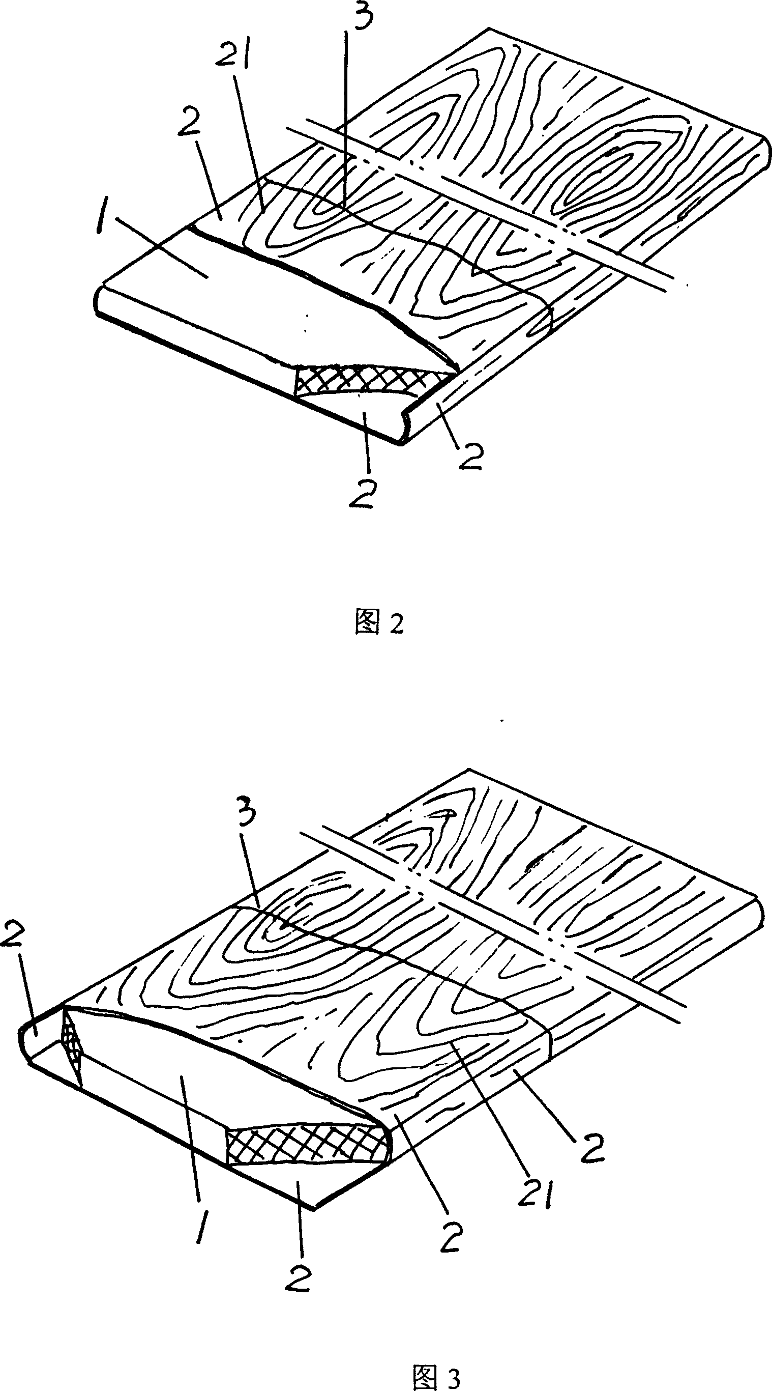 Processing method of wooden shutter vanes