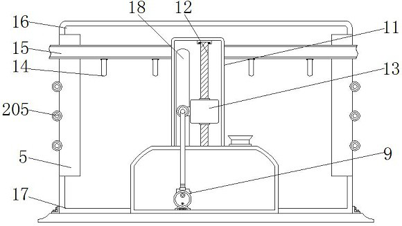 Computer case processing surface paint spraying equipment with paint recycling structure