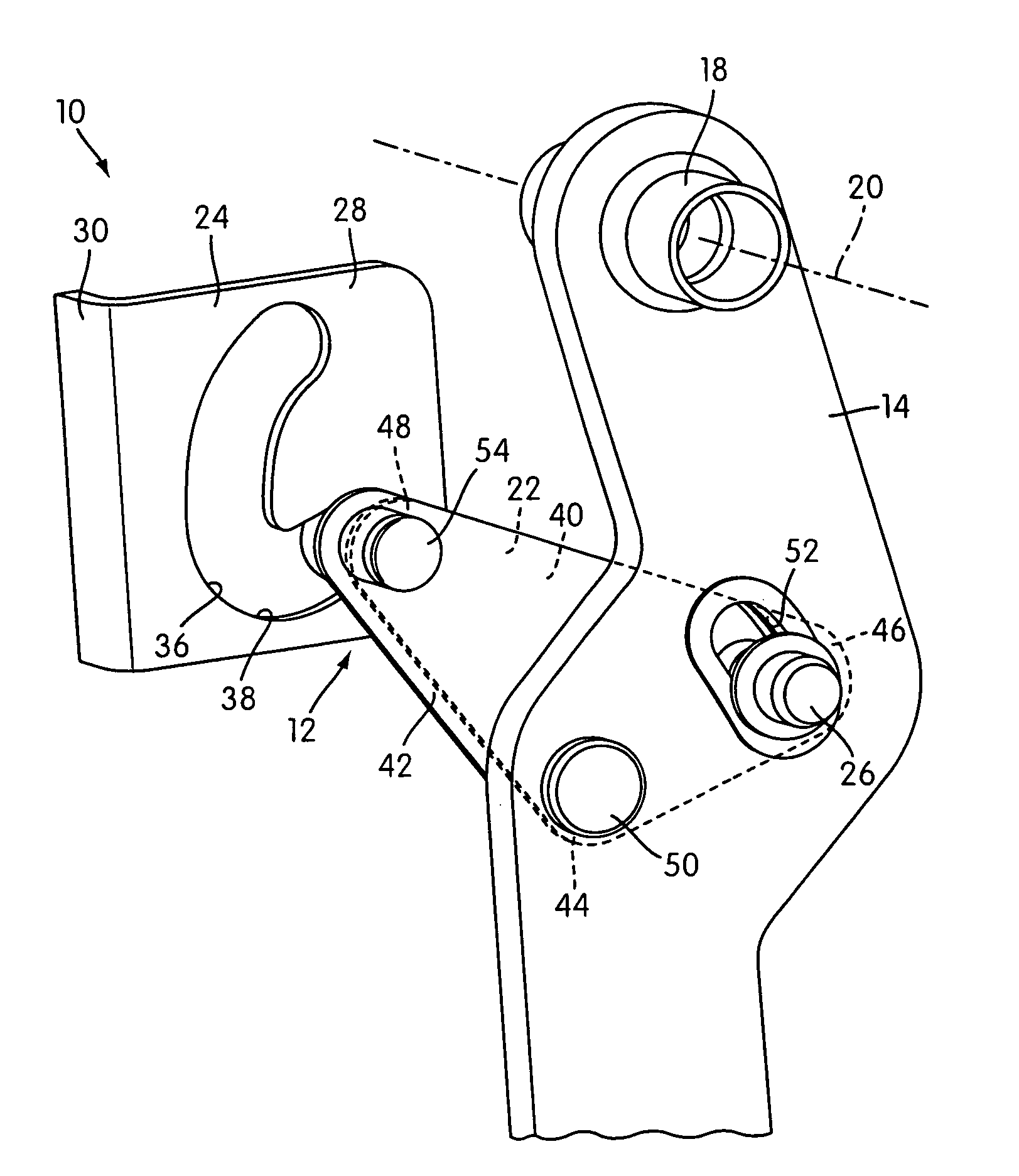 Variable ratio pedal assembly