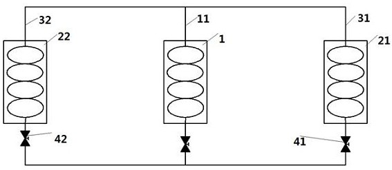 Multi-point heat dissipation loop heat pipe