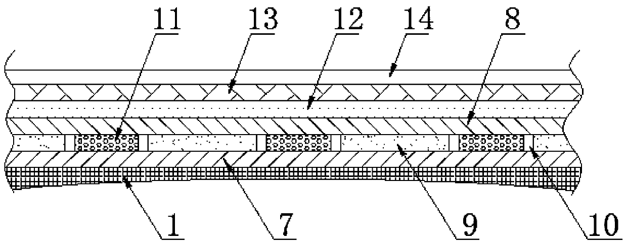 Firewall heat insulation structure with double-layer sound insulation effect