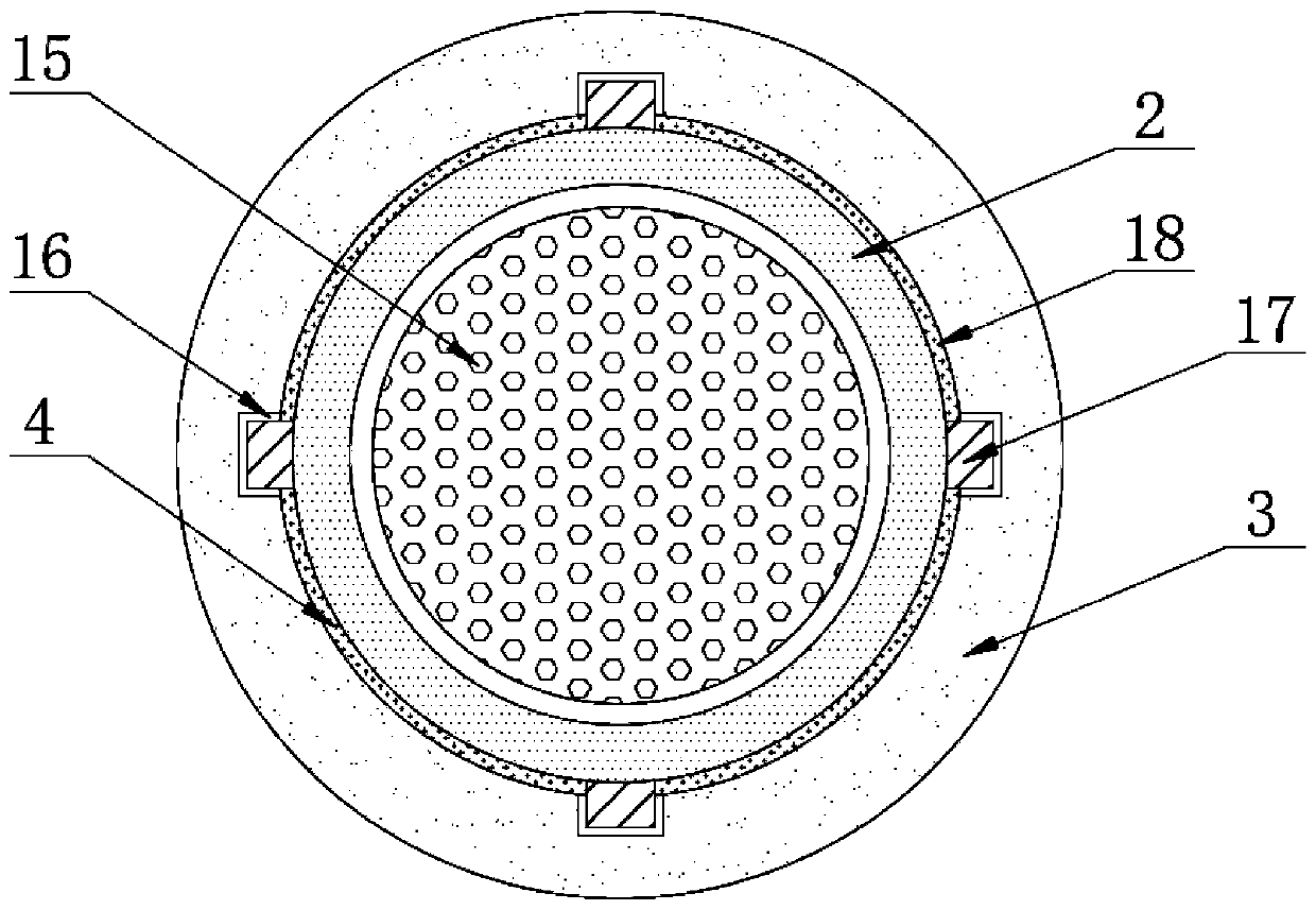 Firewall heat insulation structure with double-layer sound insulation effect