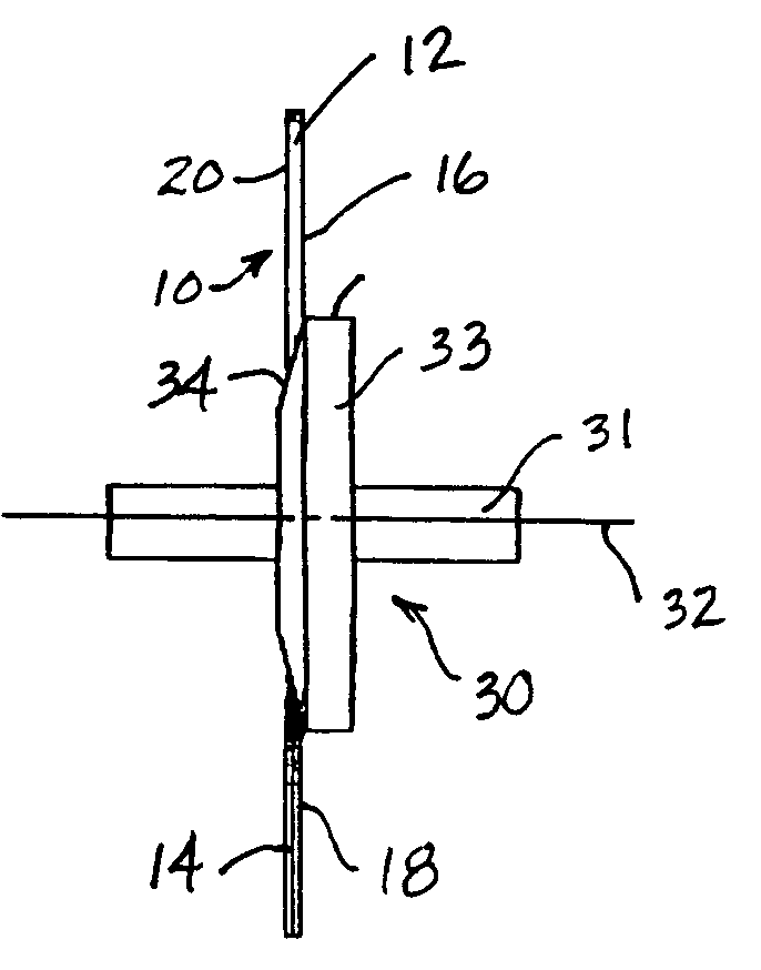Method for forming a cutting edge along an edge portion of a blade stock