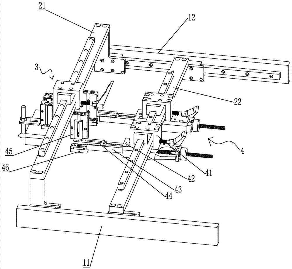 A positioning film sticking device of a window sticking machine