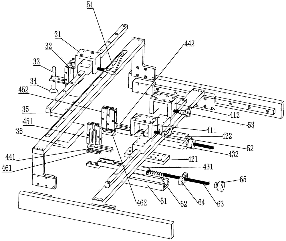 A positioning film sticking device of a window sticking machine