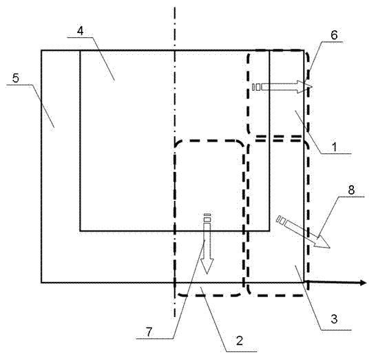 Method for determining position of erosion line of hearth of blast furnace