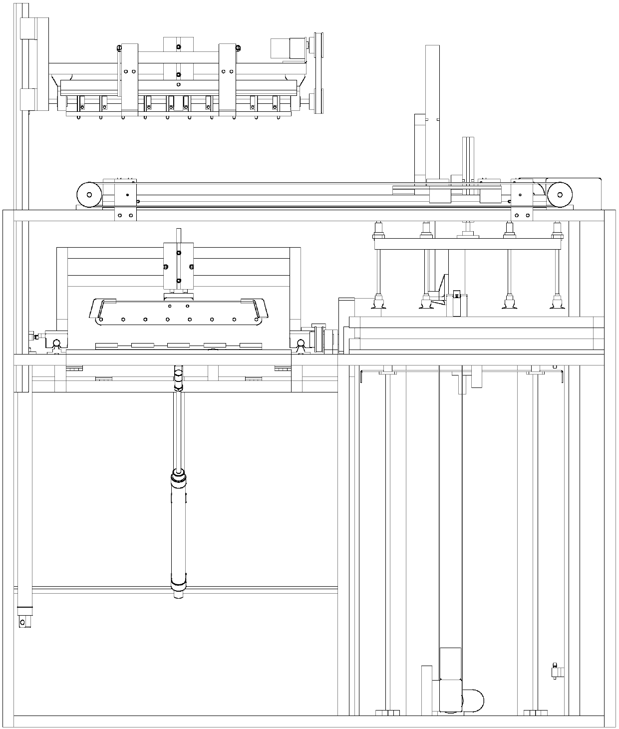 A fully automatic garment express bag packaging machine