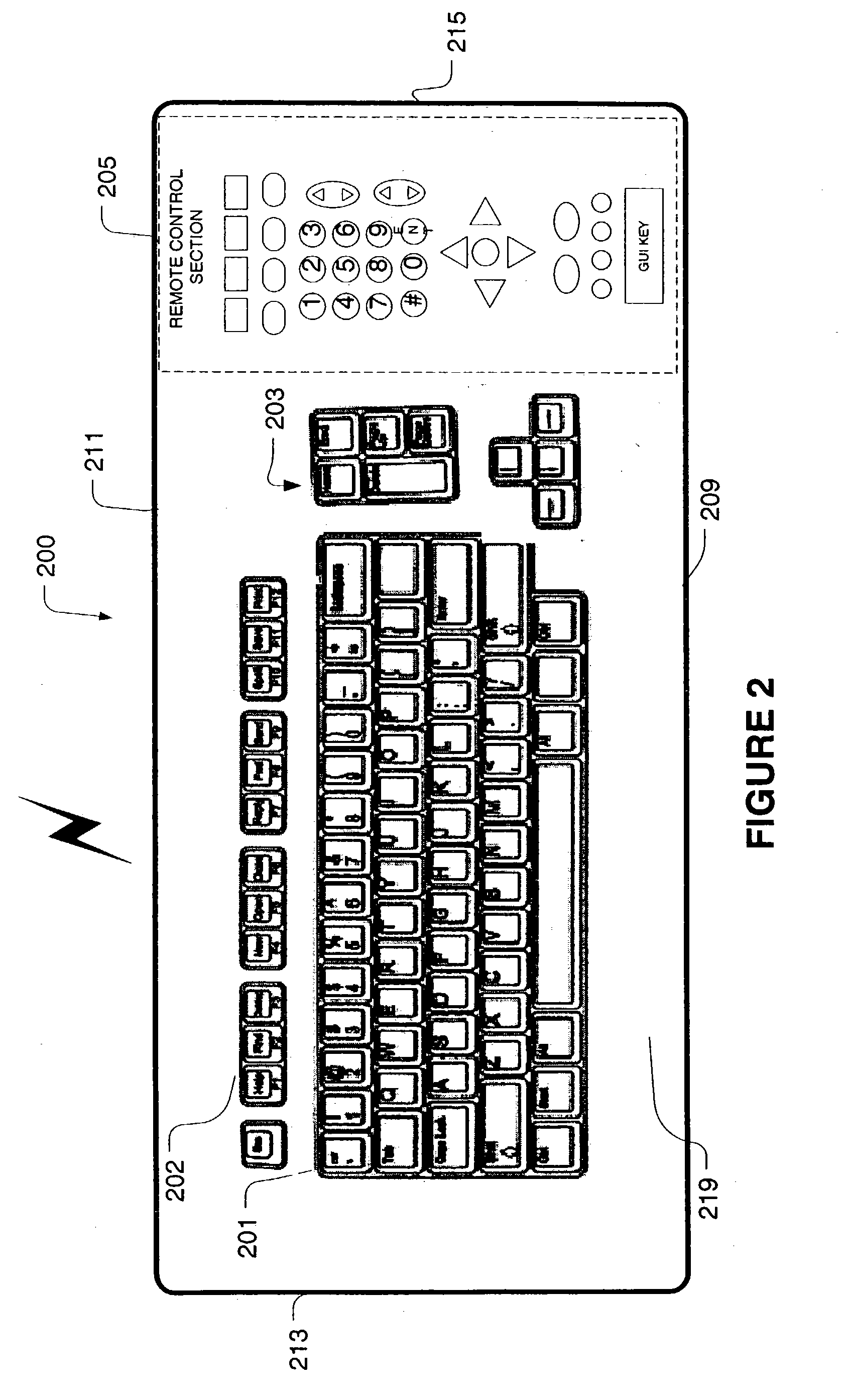 Universal remote computer keyboard
