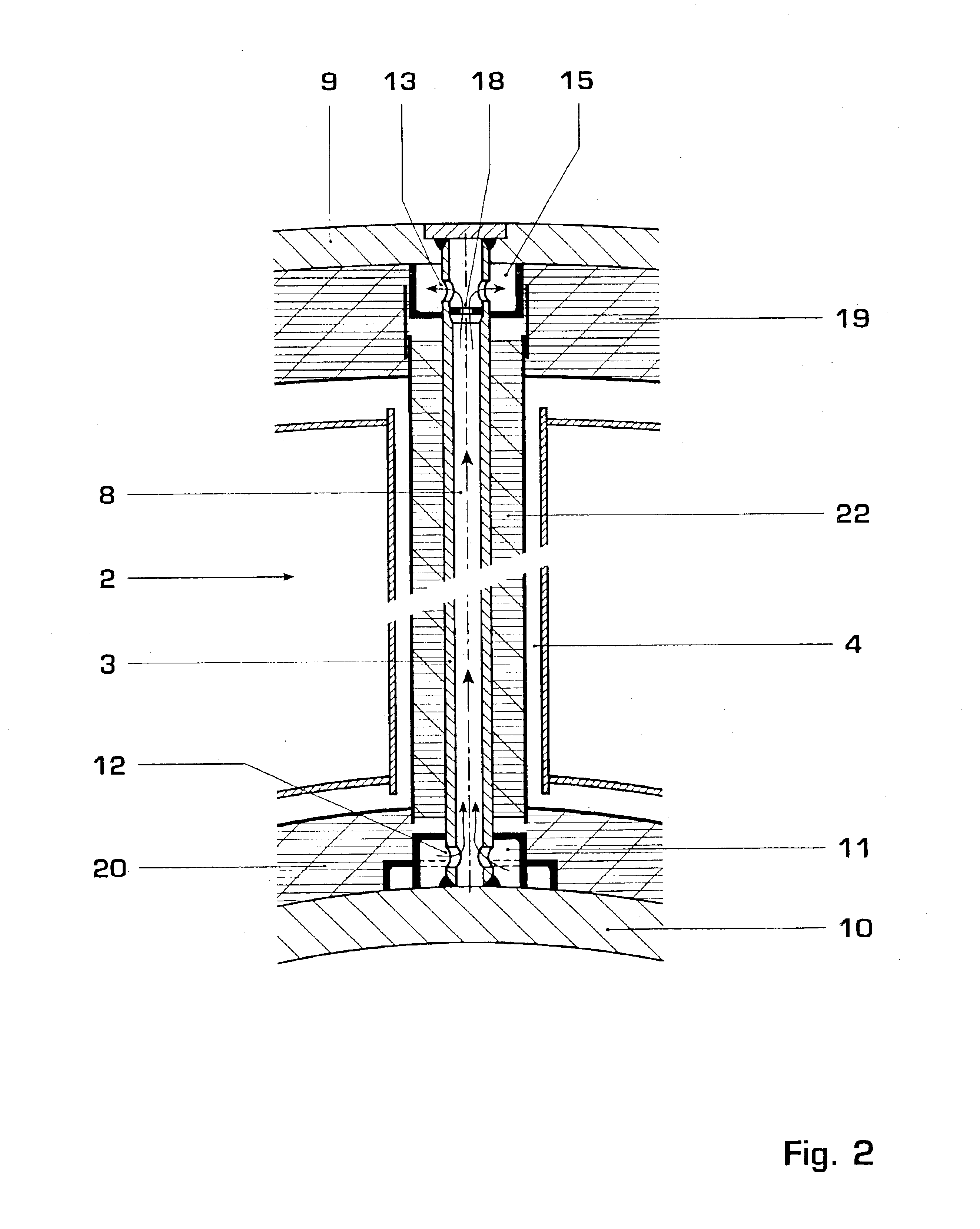 Exhaust gas housing of a thermal engine