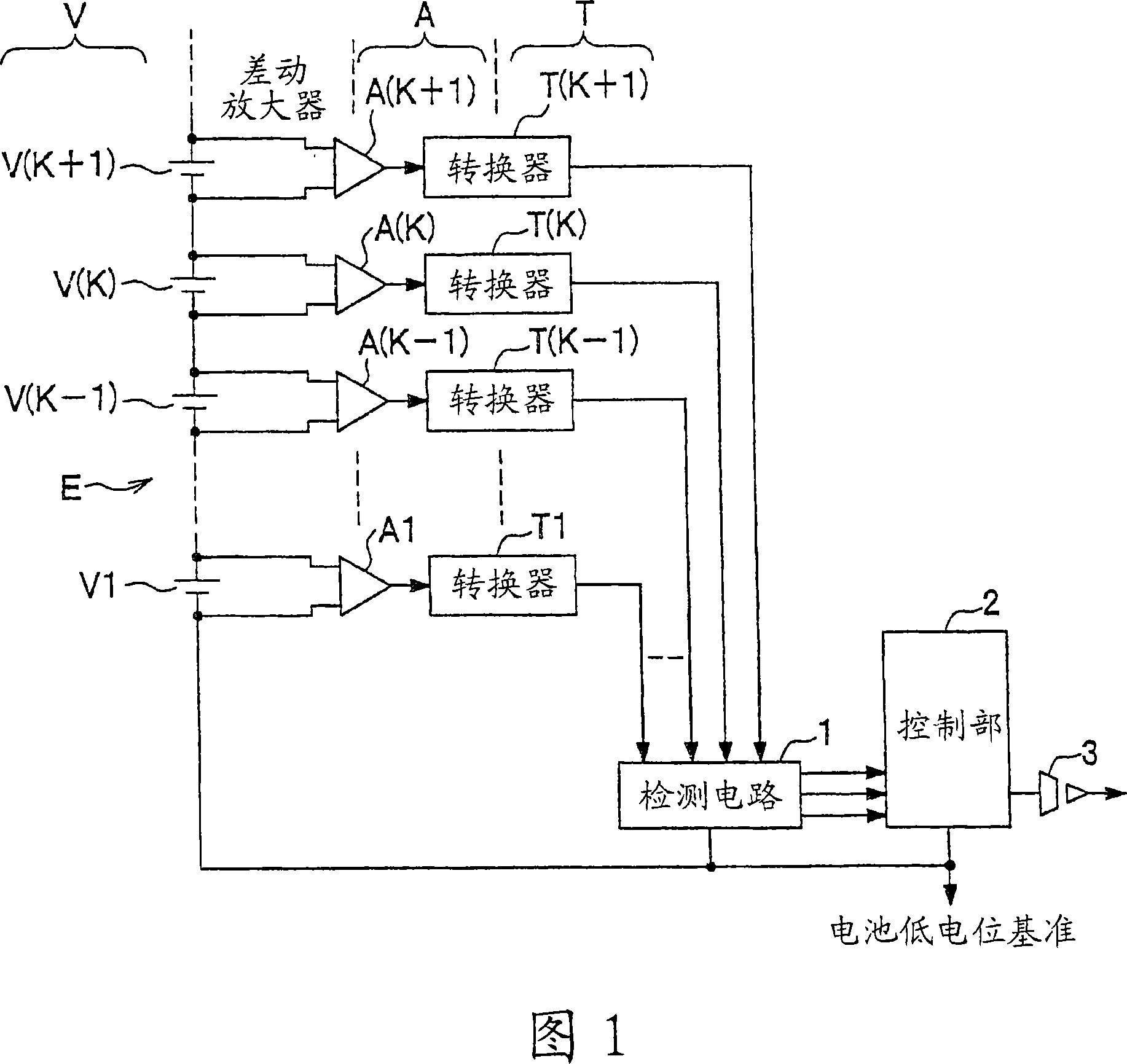 Battery voltage measurement circuit, battery voltage measurement method, and battery electric control unit