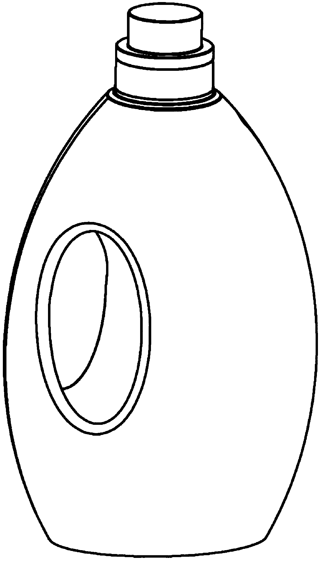 Liquid packaging container with liquid guide opening structure