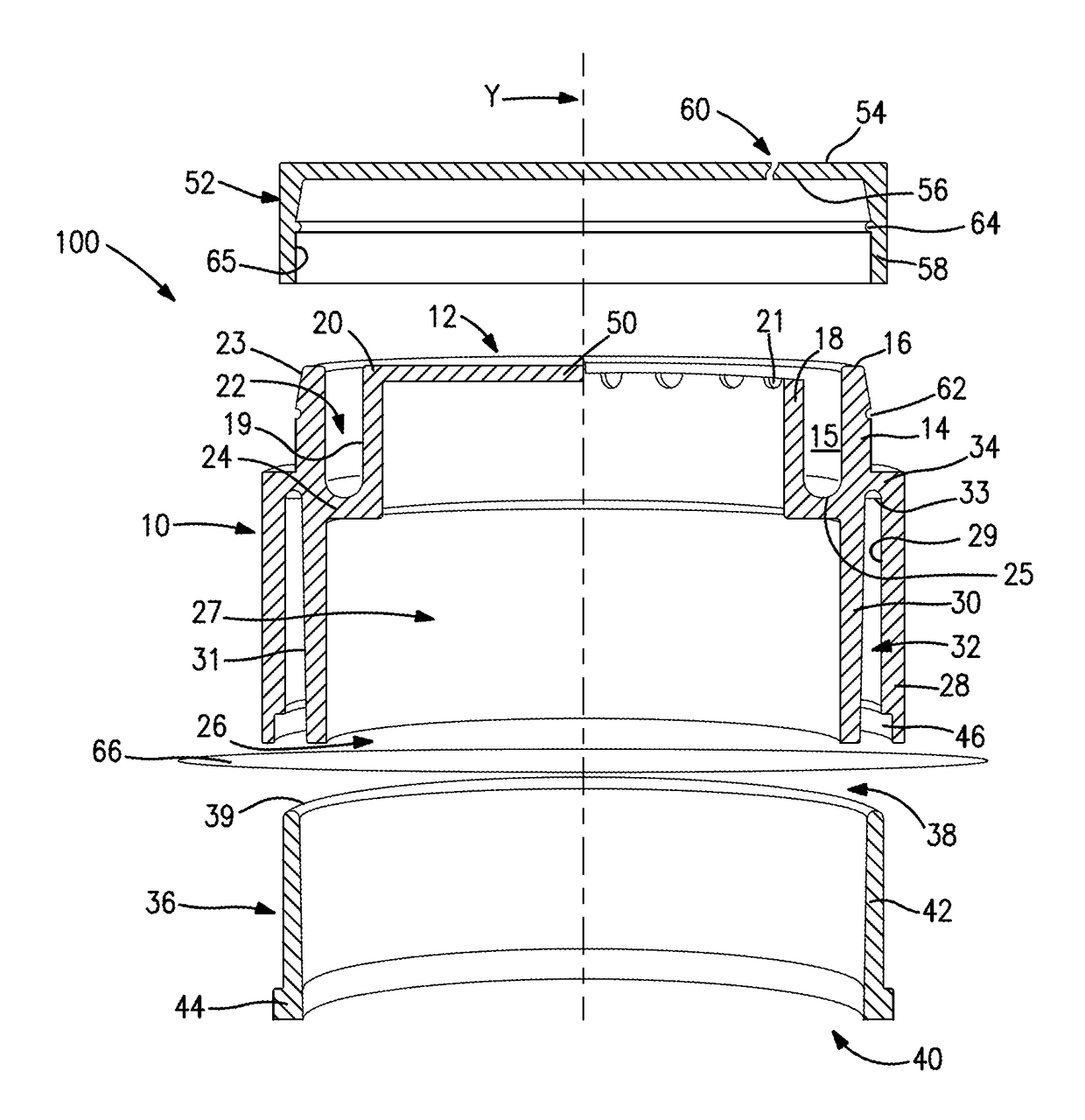 Sample cup and method for mounting a thin film of material across a sample cup