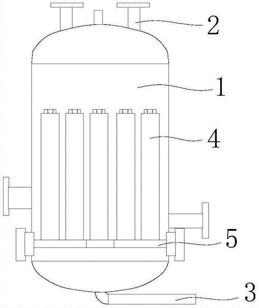 Sintered plate stick type filter