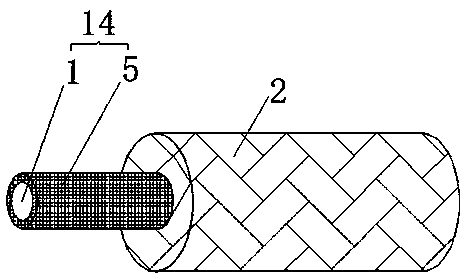 A braided wire with elasticity and a processing technology thereof