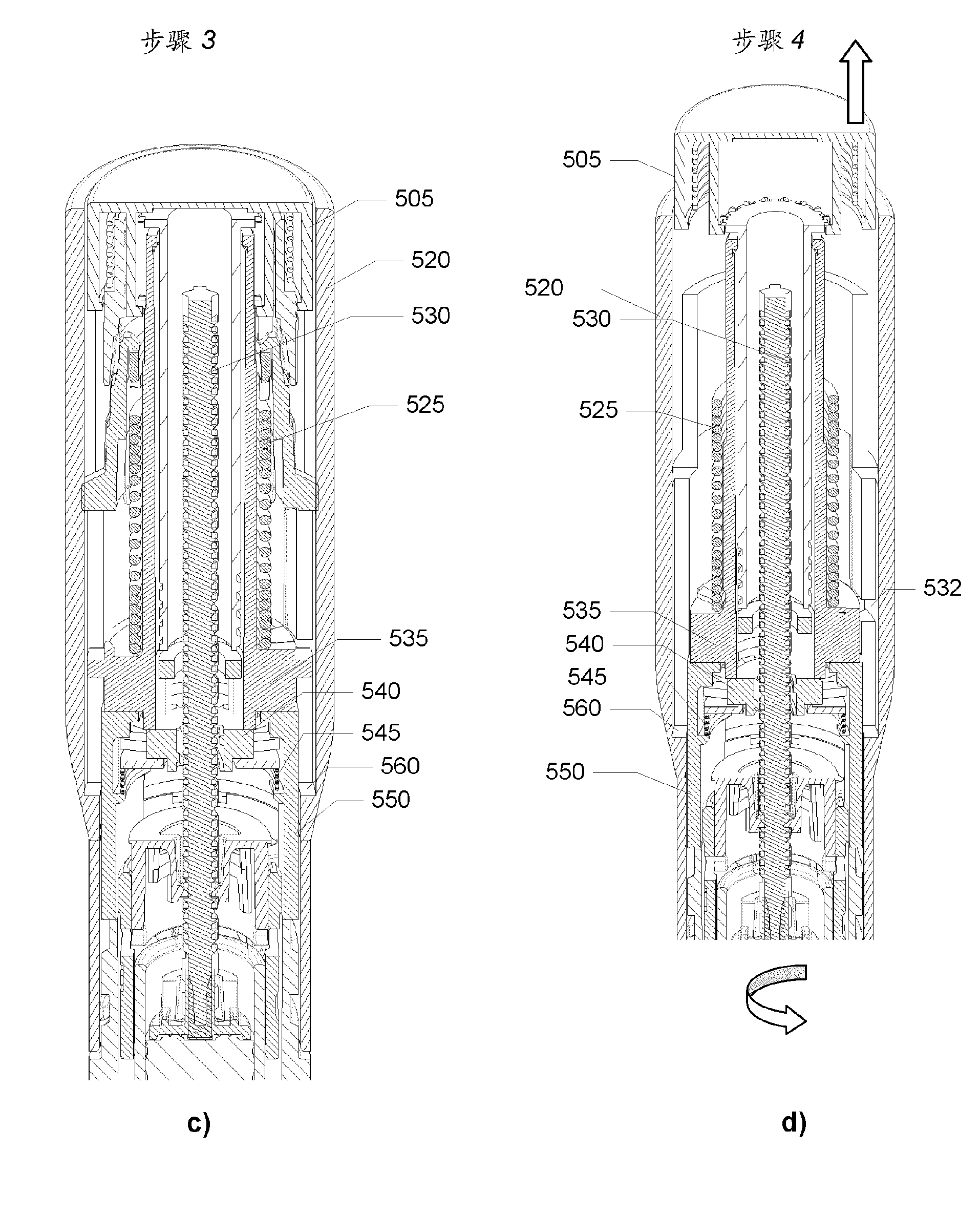 Device for injecting adjustable doses of liquid drug