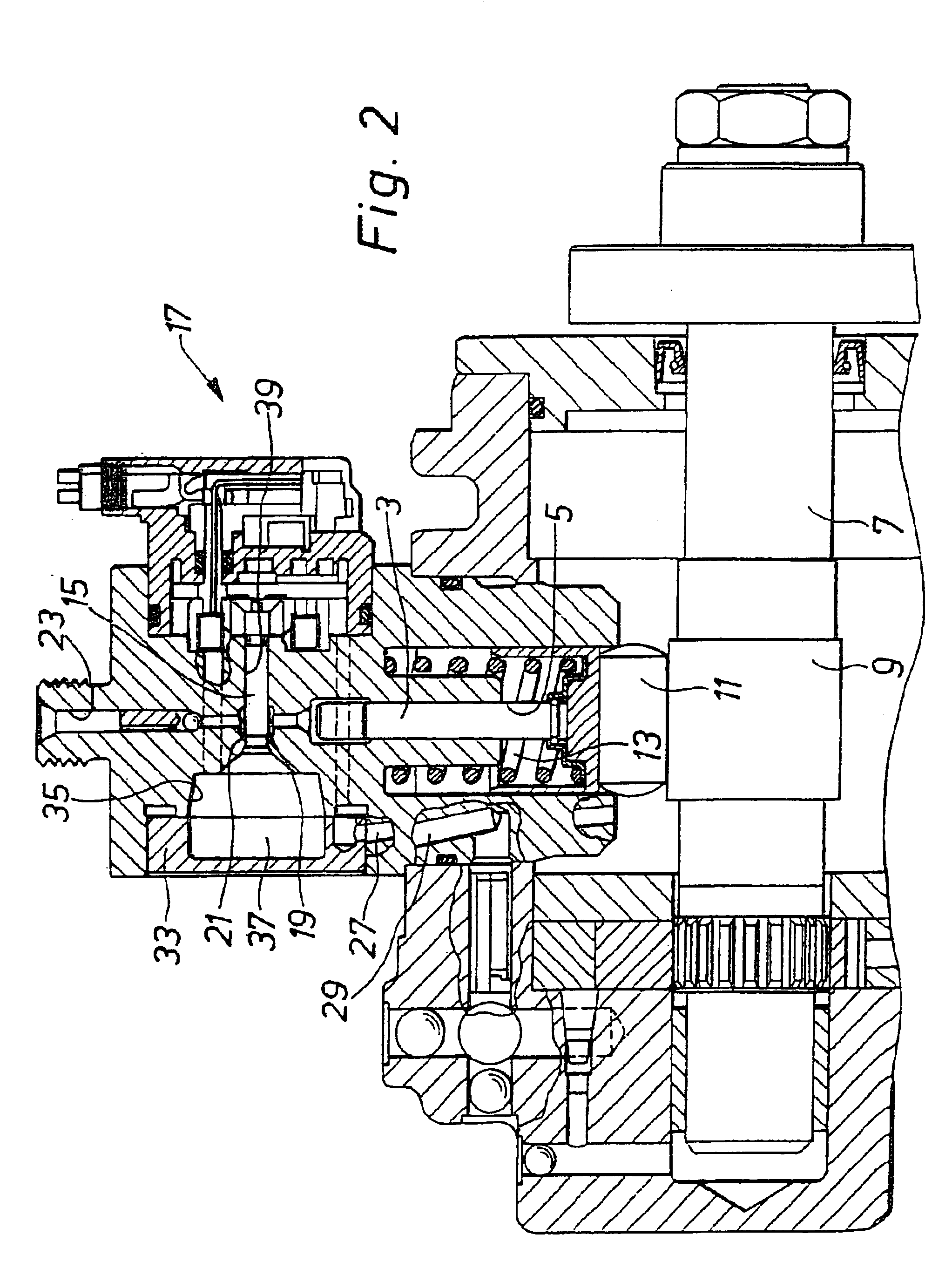 Single-die injection pump for a common rail fuel injection system