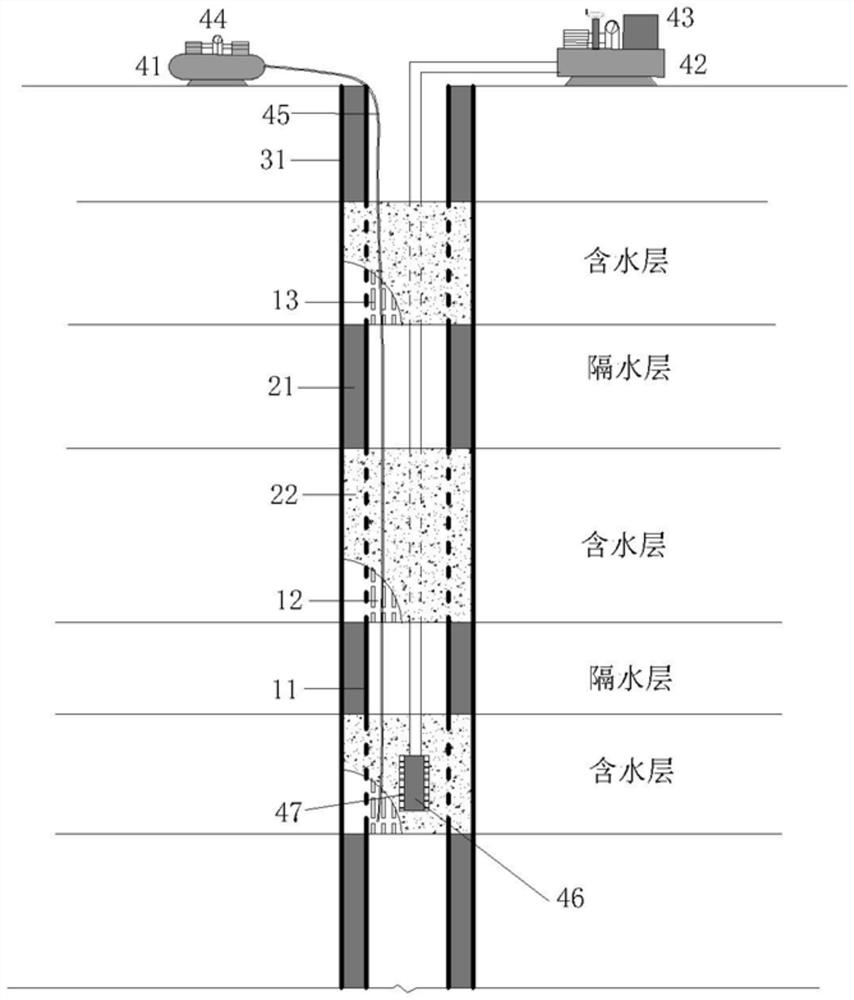 Quick press-in type tubular pile well and application thereof