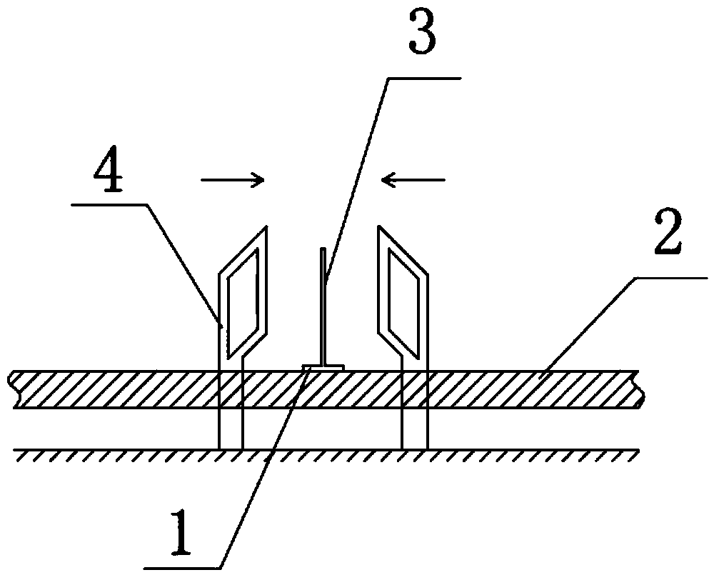 Auxiliary tool for ship T row manufacturing and application method thereof
