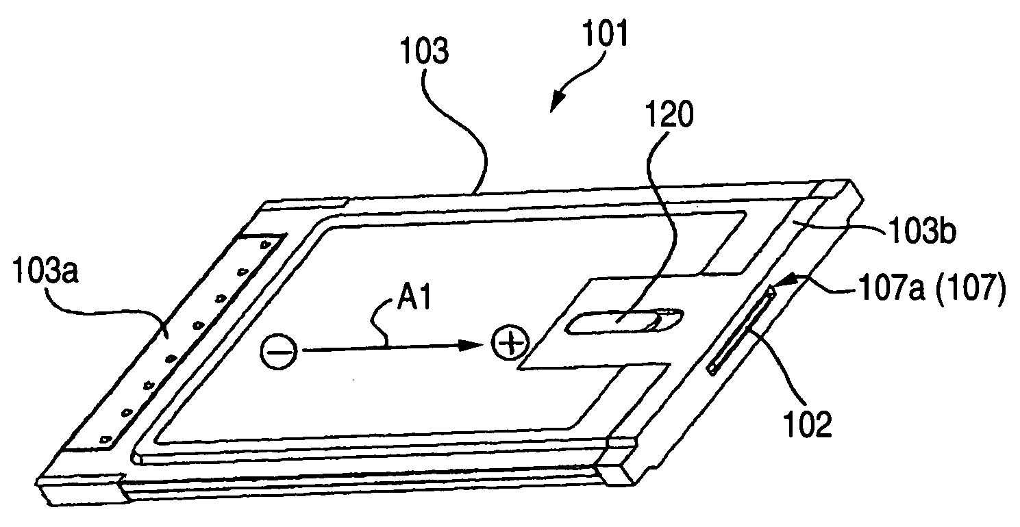 Card for information equipment, and terminal for information equipment