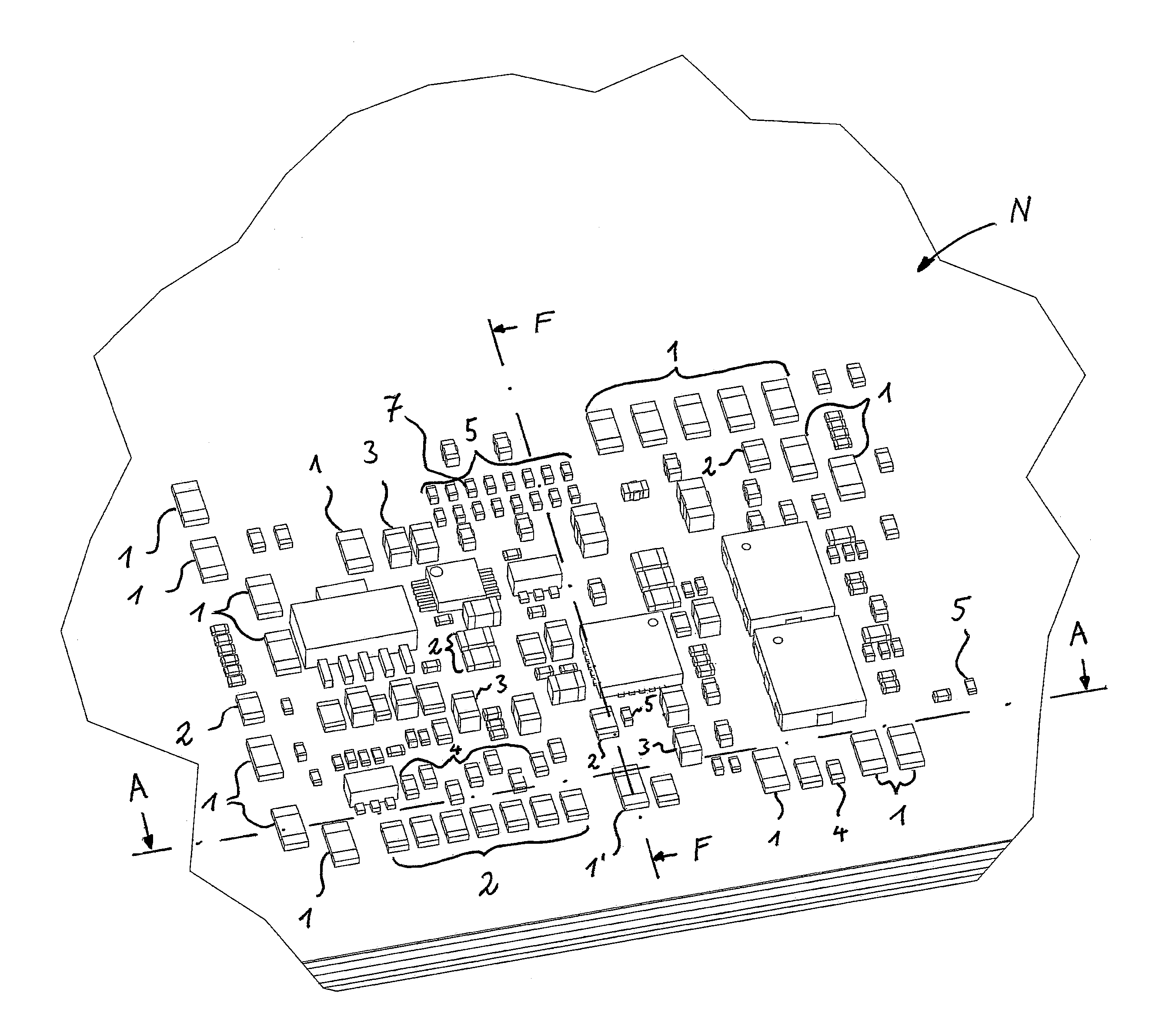 Method of cooling electronic circuit boards using surface mounted devices