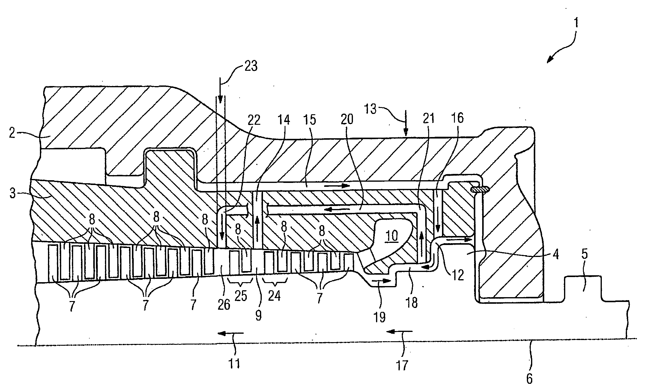 Steam Turbine and Method for Operation of a Steam Turbine