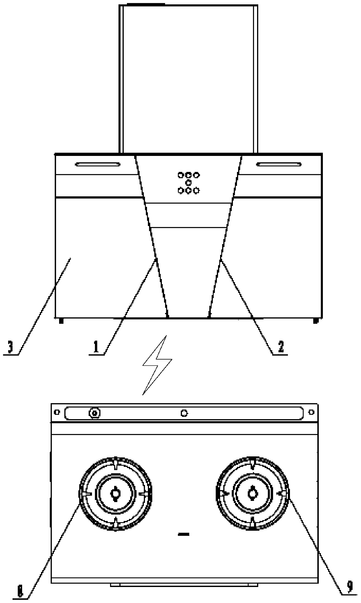 Smoke machine damper mechanism, control method and device of smoke cooker linkage system, and smoke cooker linkage system