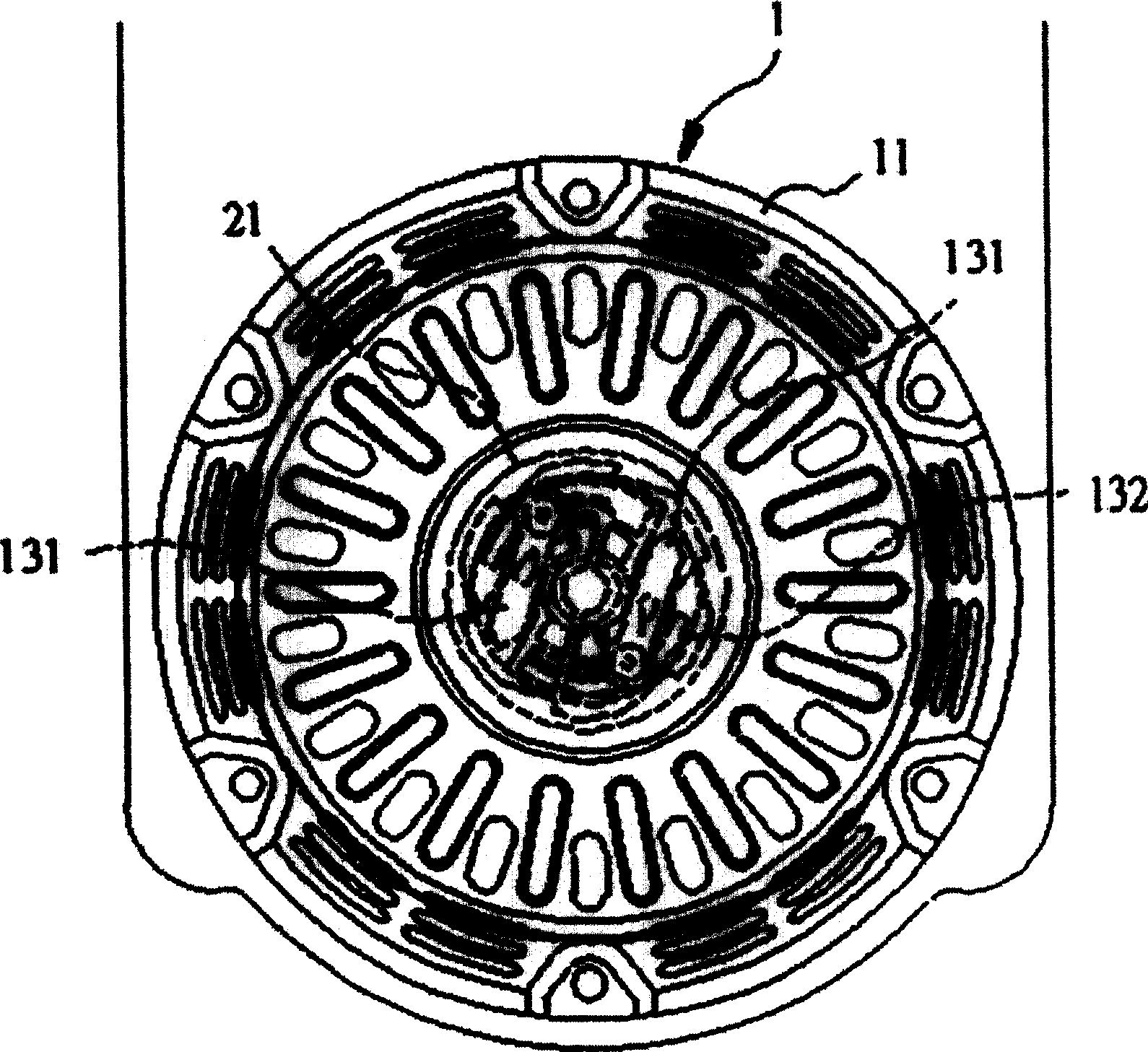 Pull disc device for initiating engine