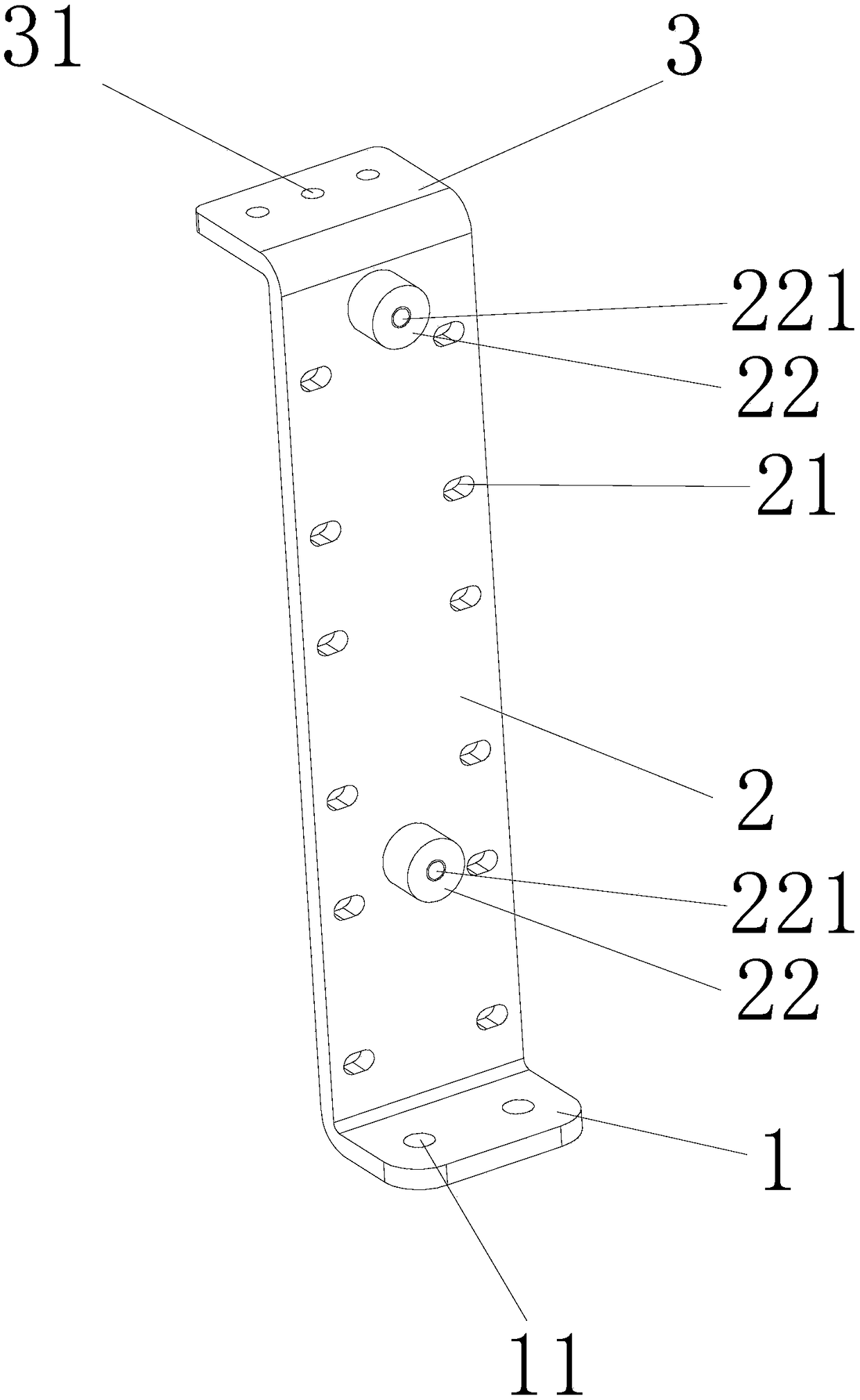 Pile mounting bracket and fuel cell using same