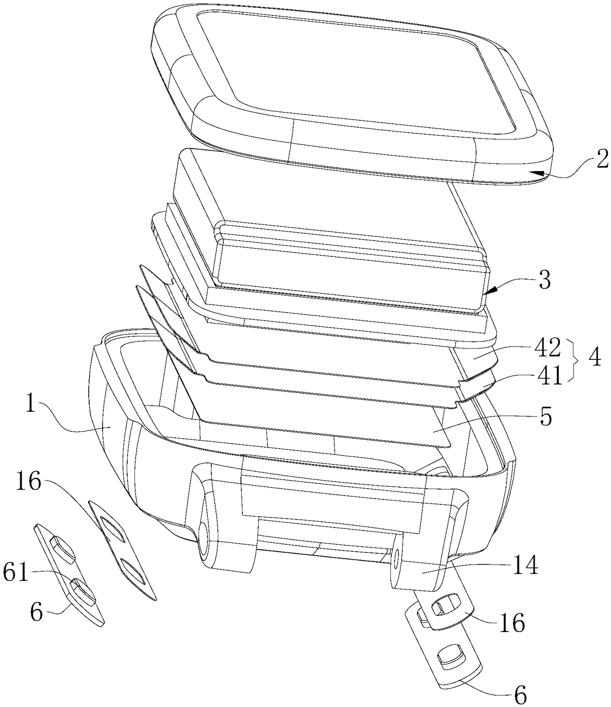 Heat dissipation structure of smart watch